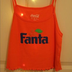 orange Fanta crop top!